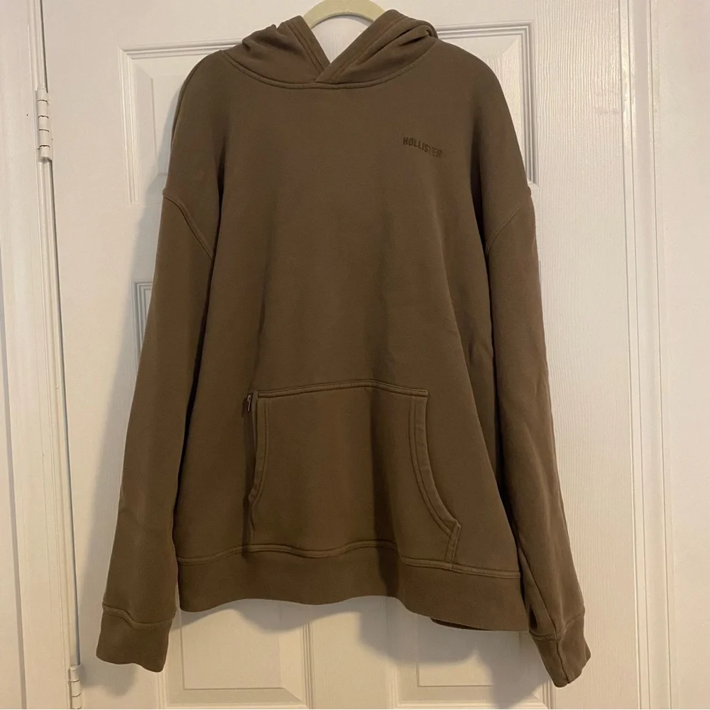 Hollister Men’s Brown Hoodie Size XL - Item 0224 - Picture 1 of 6